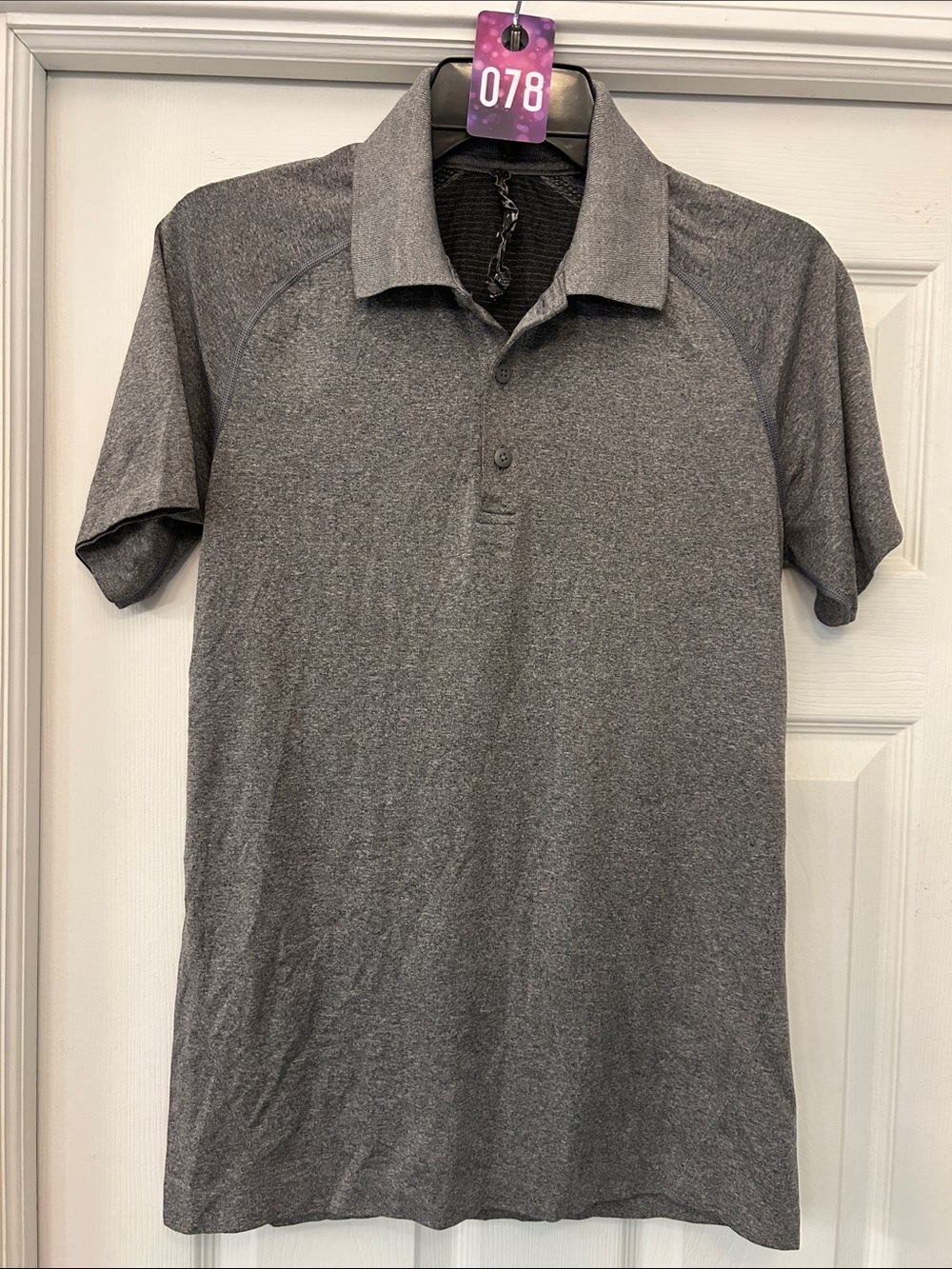 Men's Gray Lululemon Performance Polo Shirt